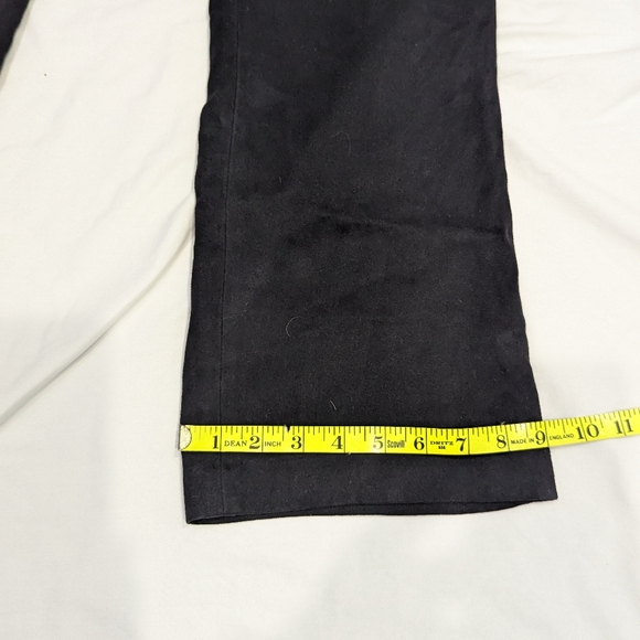 INC black faux suede super soft side zip dress pants size 6 petite - Picture 8 of 9